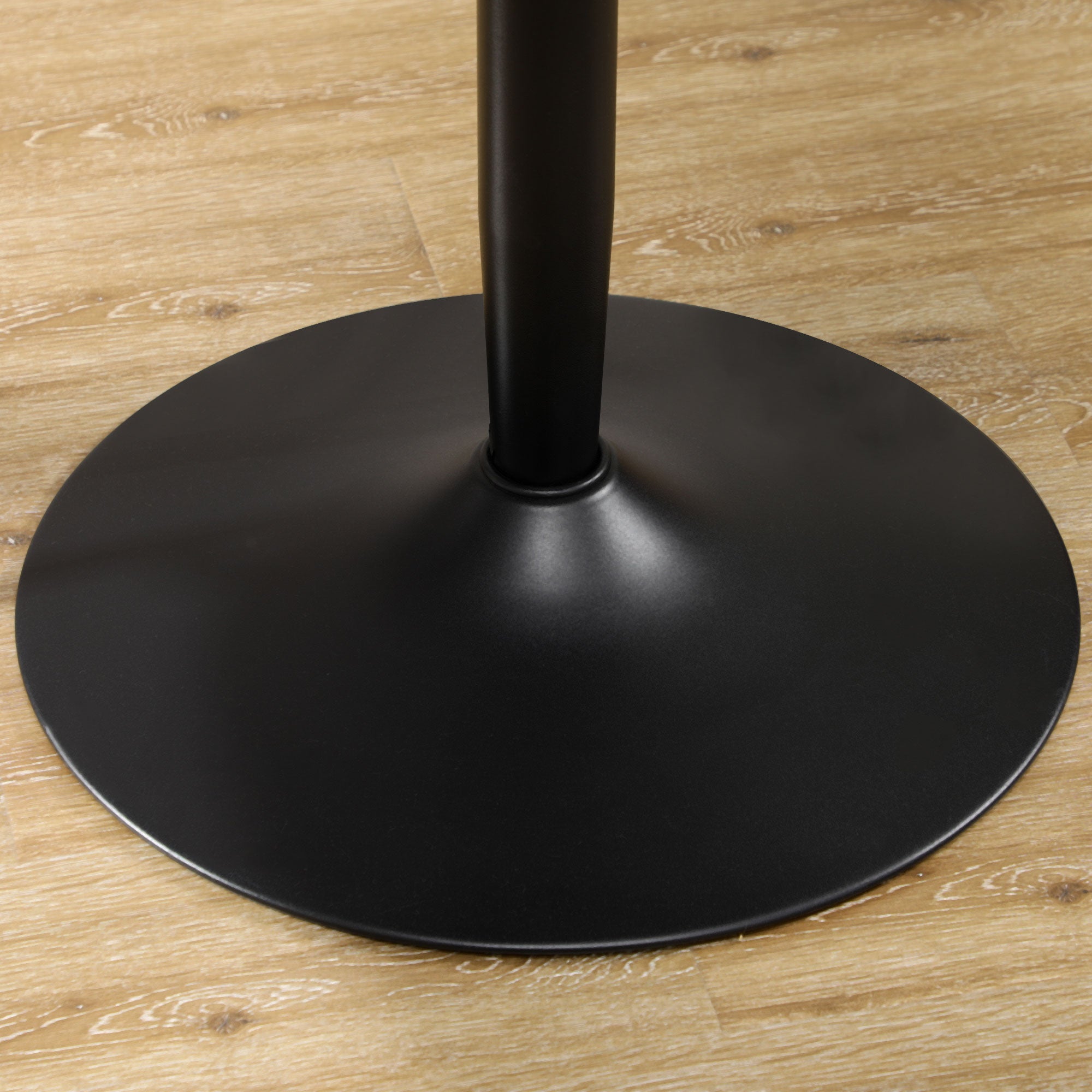 Round Dining Table for 2, Modern Kitchen Table with Painted Top and Steel Base for Living Room, Dining Room, Black Bar Tables & Dining Tables   at Gallery Canada