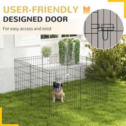 30inch Foldable Metal Exercise Pet Playpen Backyard Dog Puppy Kennel Cage 8 Panel Houses, Kennels & Pens   at Gallery Canada