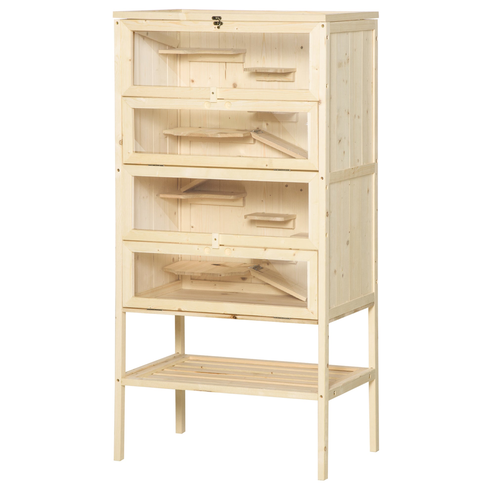 5 Tier Fir Wood Hamster Cage Mouse Rats Small Animals Play House Exercise Activity Center Hamster Cages at Gallery Canada