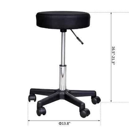 Adjustable Hydraulic Swivel Massage Salon Stool Facial Spa Tattoo Saddle Chair with 3 Changeable Seat Covers, Red/White/Black Salon Stools   at Gallery Canada