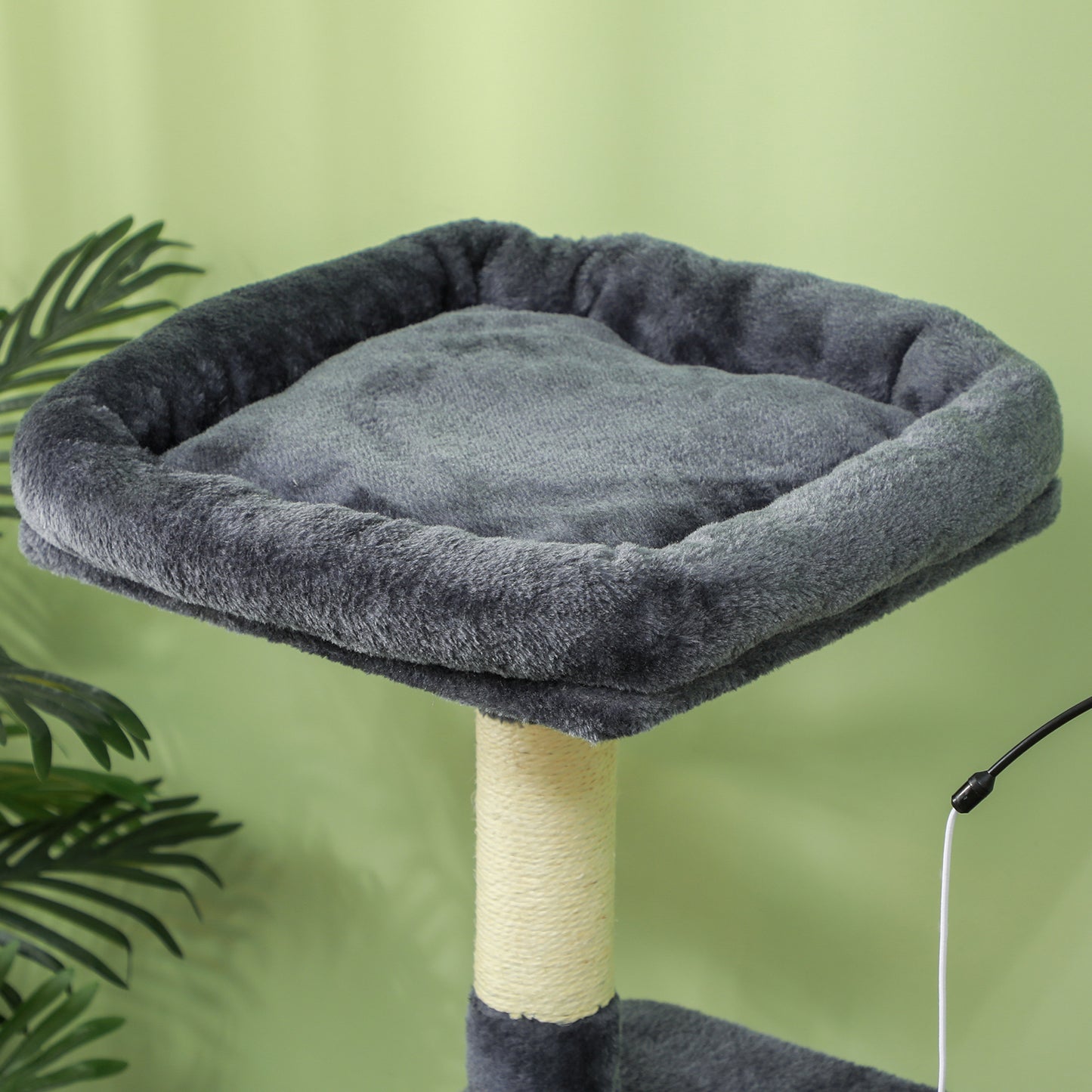 53" Cat Tree, Cat Tower with Scratching Posts, Cat Condo, Beds, Platforms, Toy Balls for Indoor Cats, Dark Grey Cat Towers   at Gallery Canada