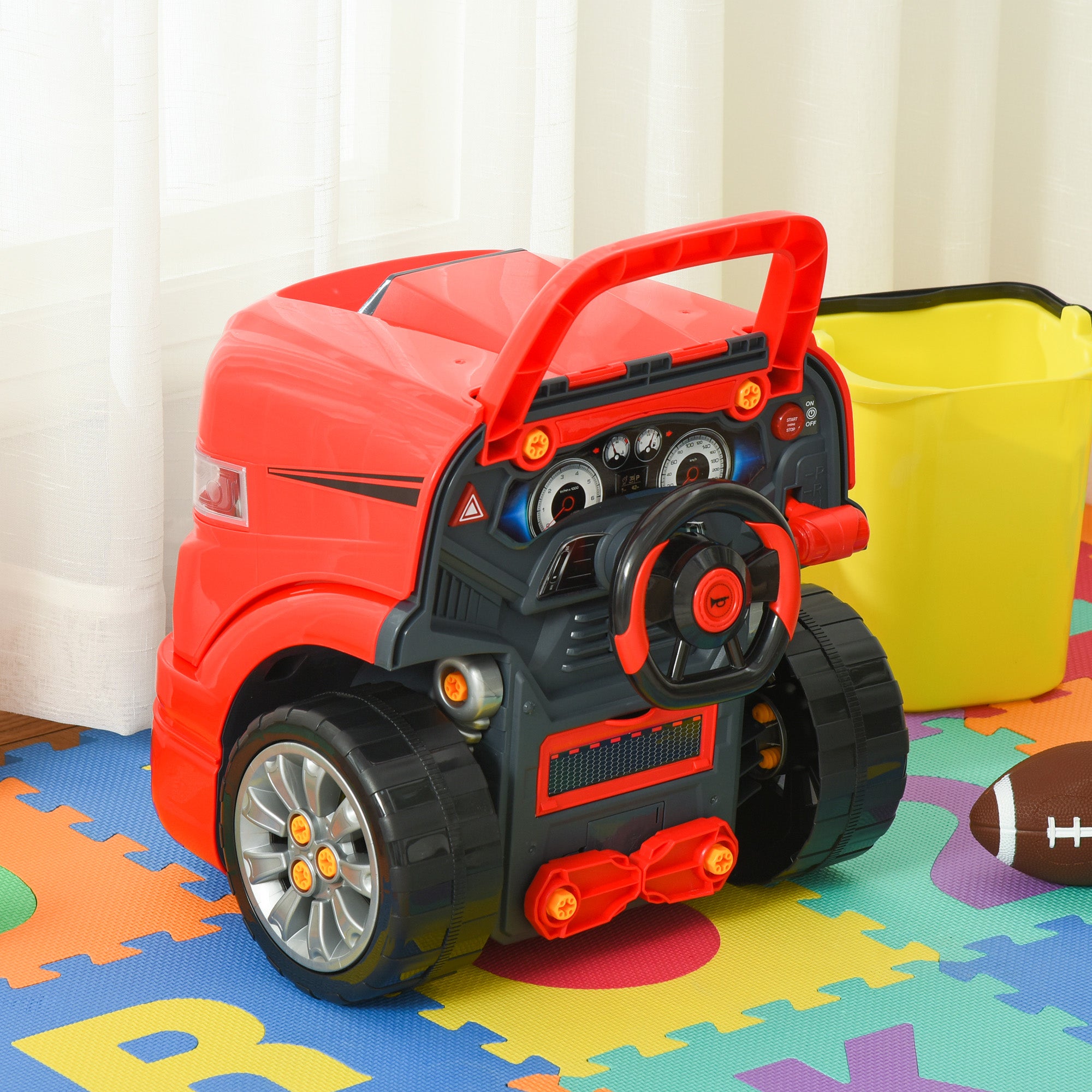 Smart Truck Engine Toy Set for Kids - Mini Car Service Station, Kids Tool Set Included, Suitable for 3-5 Years Old Workbench Toy Sets at Gallery Canada