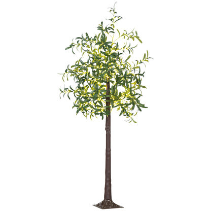 6ft LED Olive Tree with 300 Warm White Lights, Light up Olive Tree for Indoor, Home, Party, Wedding, Christmas, Green Artificial Tree Light   at Gallery Canada