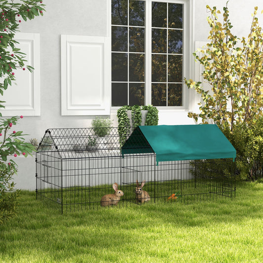 73" Small Animal Cage with Roof, Indoor/Outdoor Use, for Chicken, Rabbits, Chinchillas, Green Houses & Habitats Multi Colour  at Gallery Canada