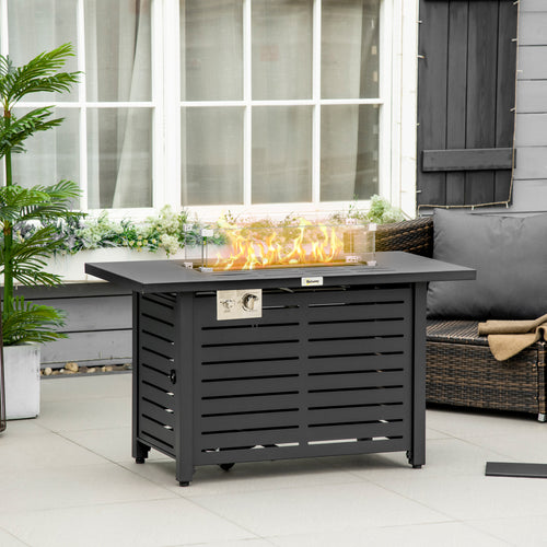 Propane Gas Fire Pit Table, Outdoor Firepit with 43