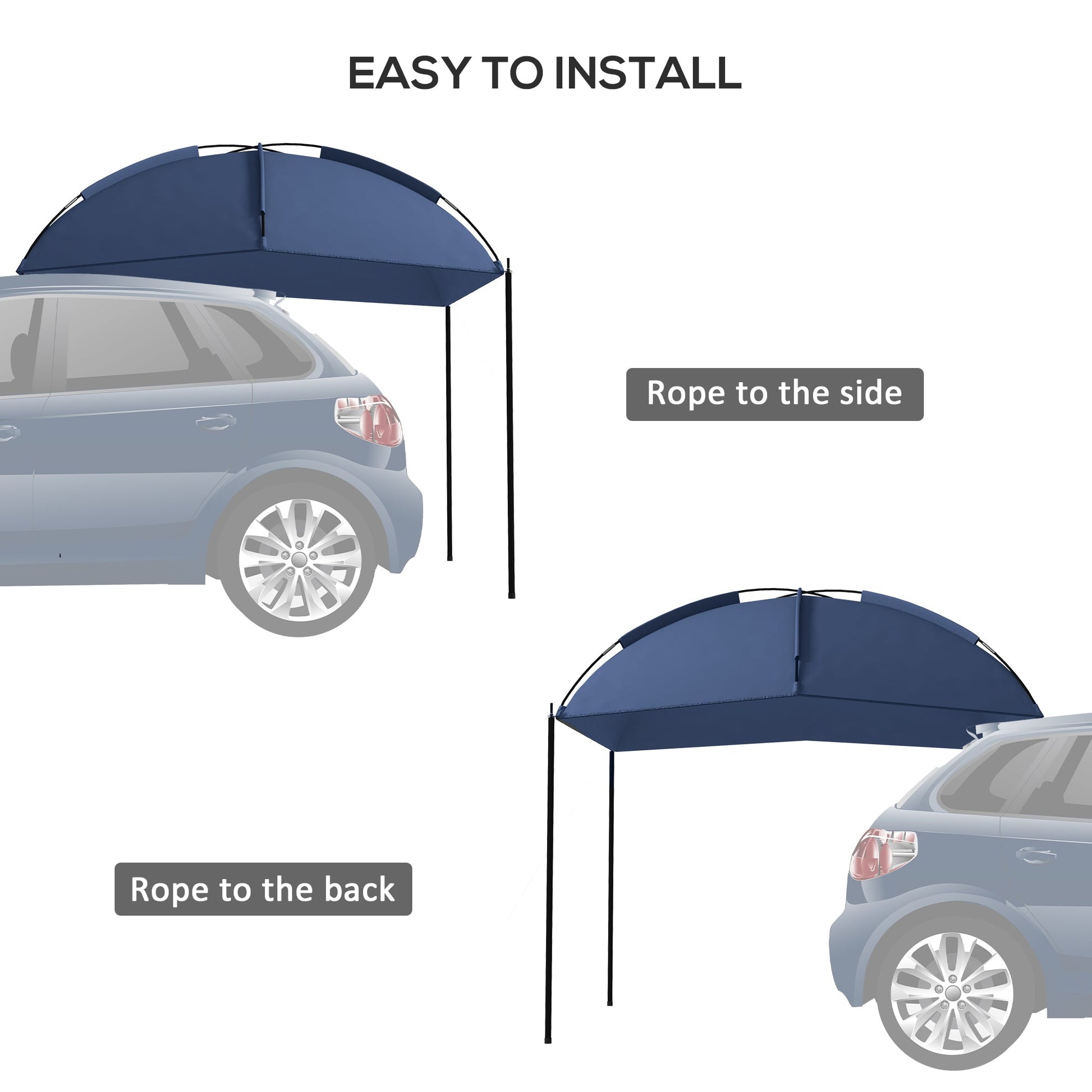 SUV Awning Tailgate Tent, Portable Rooftop Car Awning, for Truck, RV, Van, Trailer and Overlanding Camping Camping Tents   at Gallery Canada