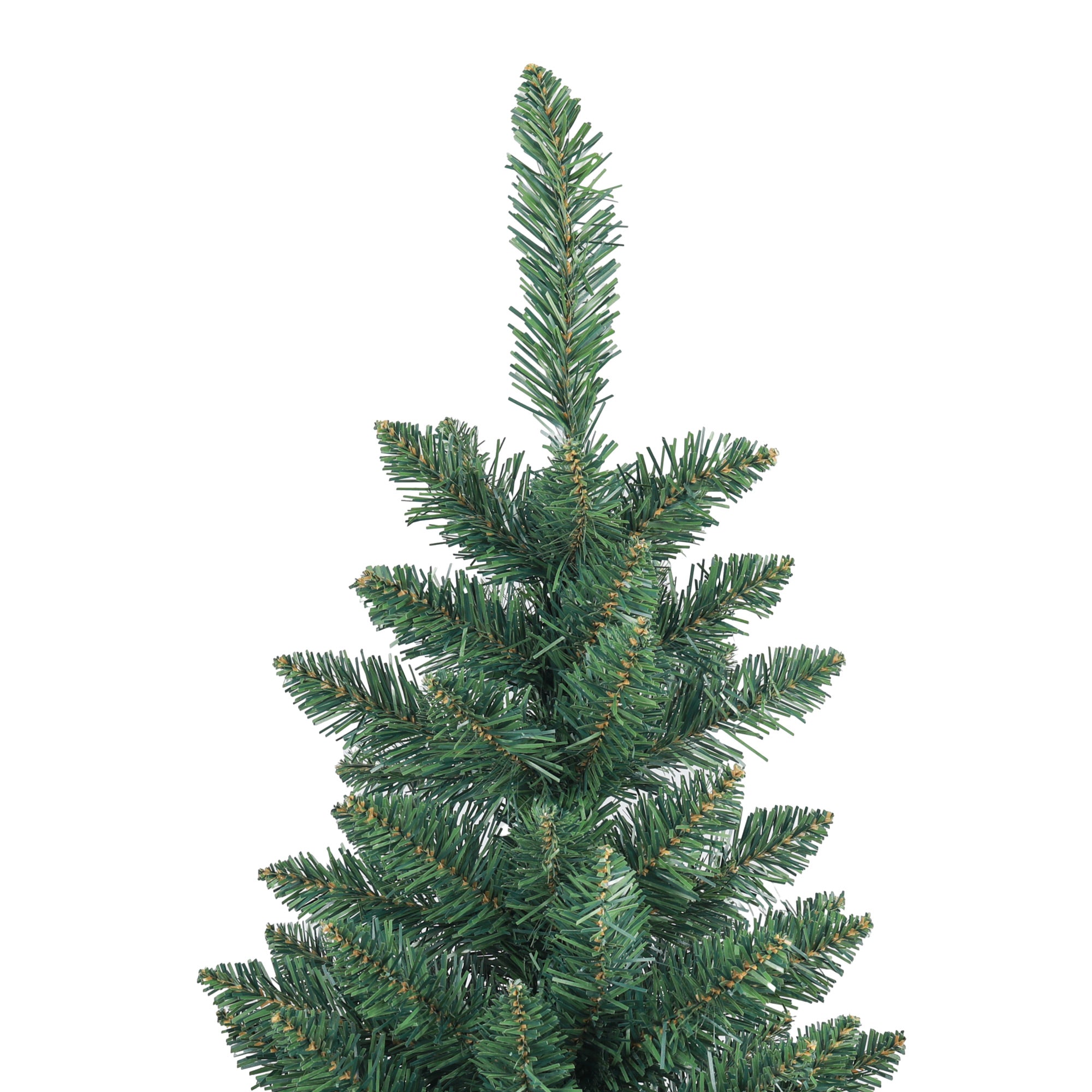 6ft Tall Pencil Artificial Christmas Tree with 479 Branch Tips with Steel Base, Green Pencil Christmas Trees   at Gallery Canada