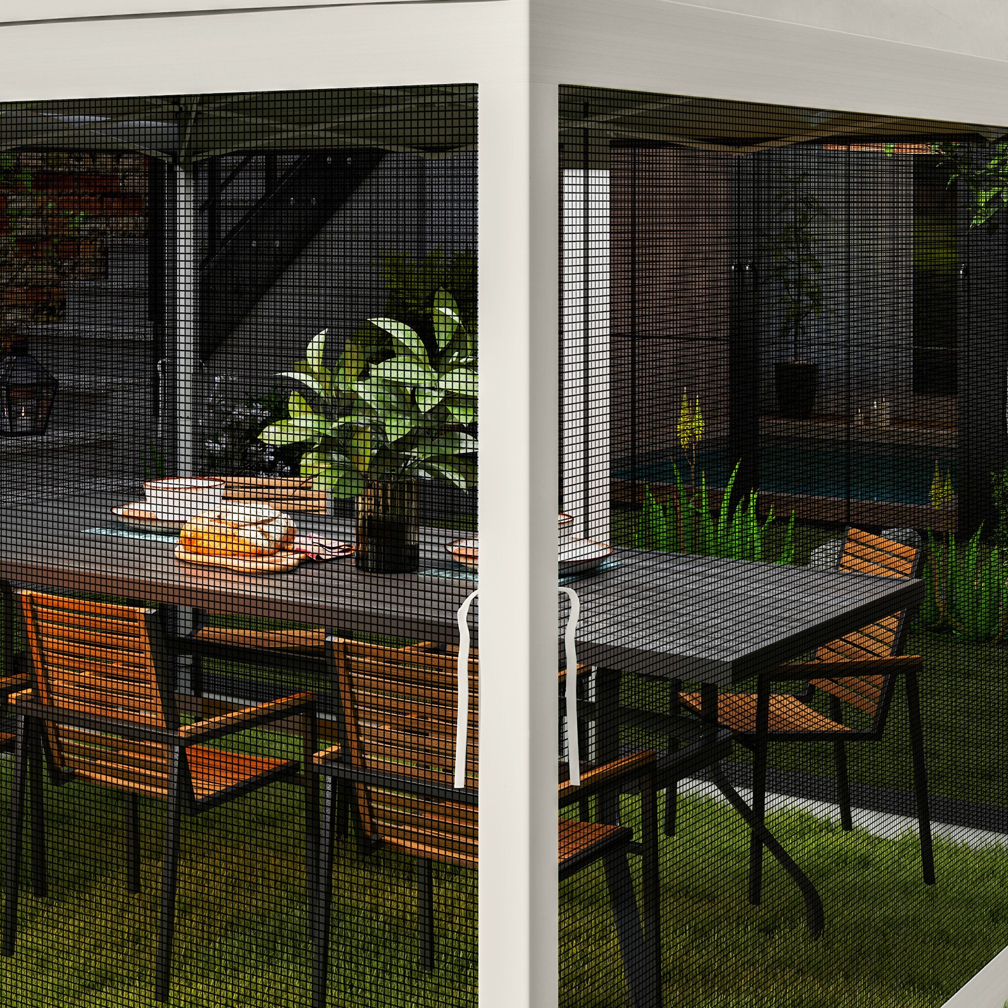 Gazebo Mosquito Netting, Replacement Mosquito Netting with Zippers for 10' x 10' Pop-Up Canopy Tent (Mosquito Net Only) Gazebo Sidewalls at Gallery Canada