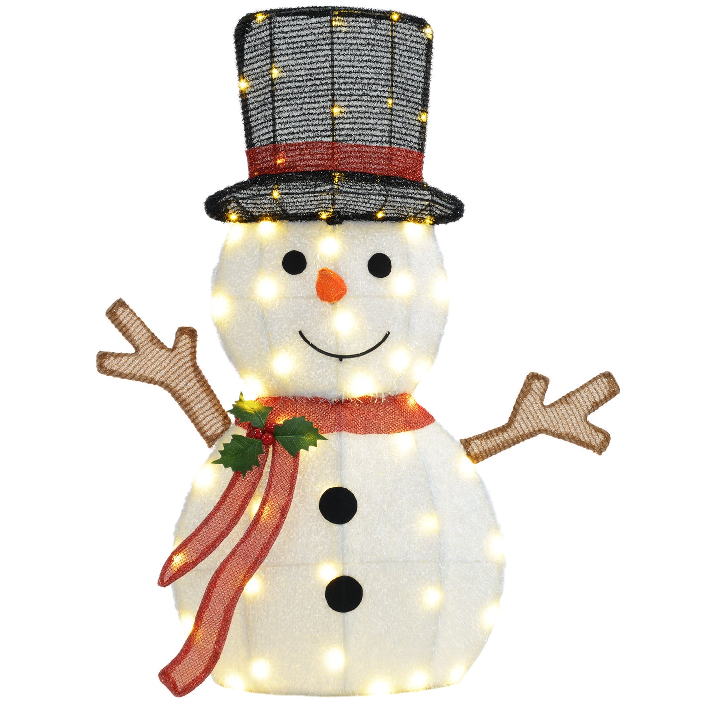 Light Up Snowman Yard Decoration, Lighted Snowman Christmas Decoration for Indoor and Outdoor, White Christmas Decorations   at Gallery Canada