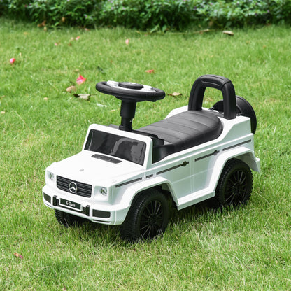 Compatible Baby Toddler Push Car Foot-to-Floor Ride-On Wheel Mercedes-Benz G350 Licensed White Push Cars for Toddlers   at Gallery Canada