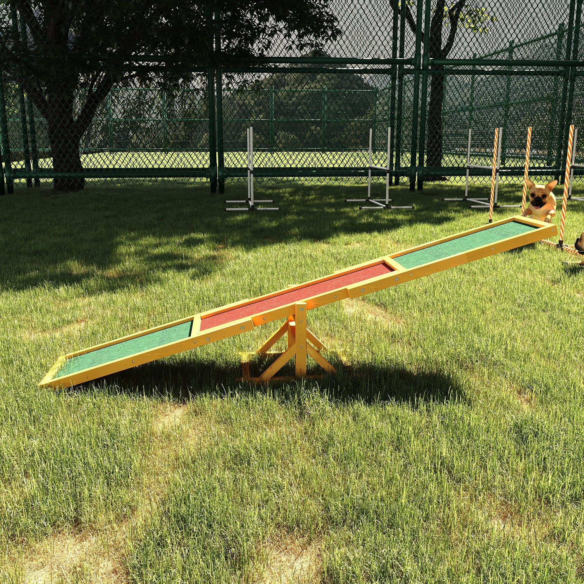 Wood Pet Seesaw Platform Dog Agility Training Equipment Run Game Toy Weather Resistant Pet Supplies Natural Dog Agility Training Equipment   at Gallery Canada