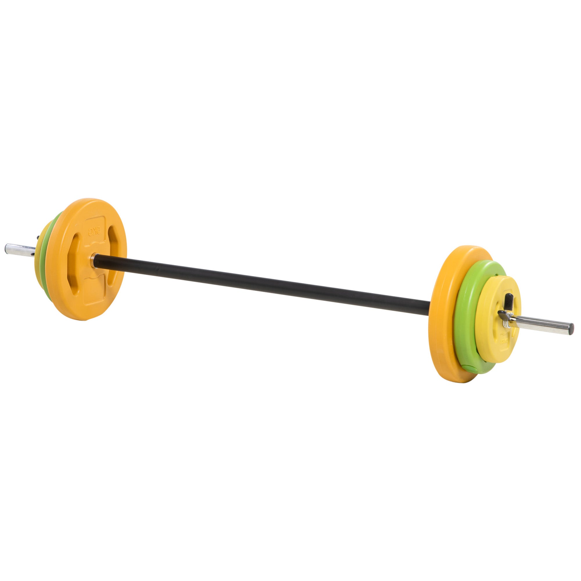 44lbs Adjustable Barbell Weight Set with Non-slip Handle for Home Gym - Gallery Canada