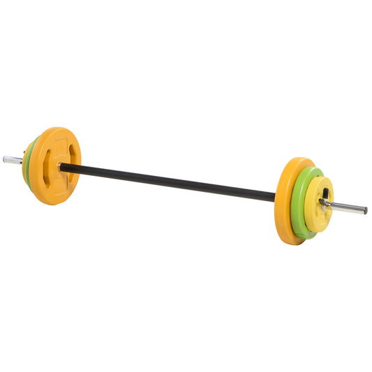44lbs Adjustable Barbell Weight Set with Non-slip Handle for Home Gym Dumbbells & Barbells   at Gallery Canada