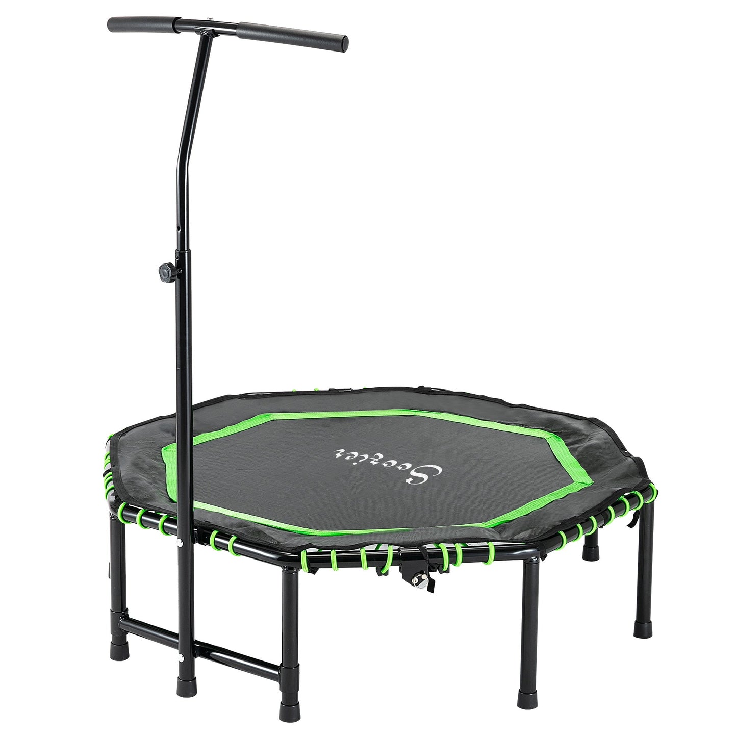 48" Mini Trampoline, Foldable Trampoline with Adjustable Handle Bar for Adults Exercise, Workout, Fitness, Green Trampolines Multi Colour  at Gallery Canada