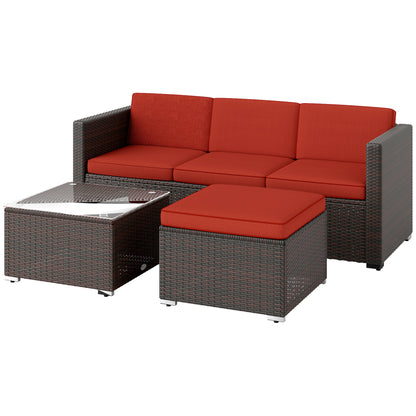 Patio Furniture w/ Soft Cushions, Corner Sofa Sets, Red Patio Furniture Sets at Gallery Canada