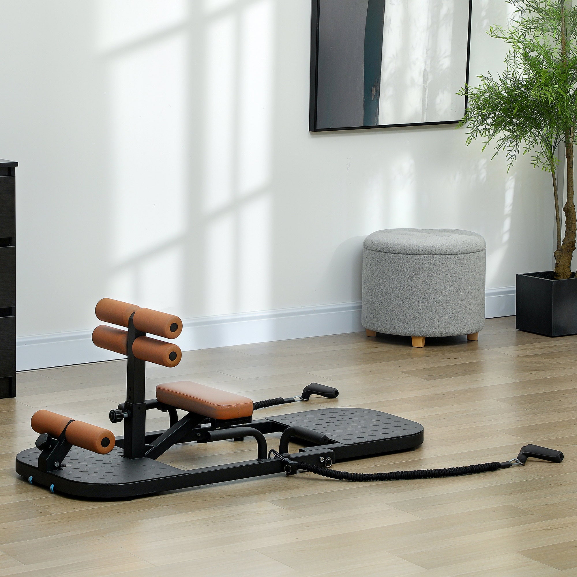 Foldable Sissy Squat Machine, Hip Thrust Machine with Push Up Stand, Multipurpose Glute Workout Equipment Squat Machine at Gallery Canada