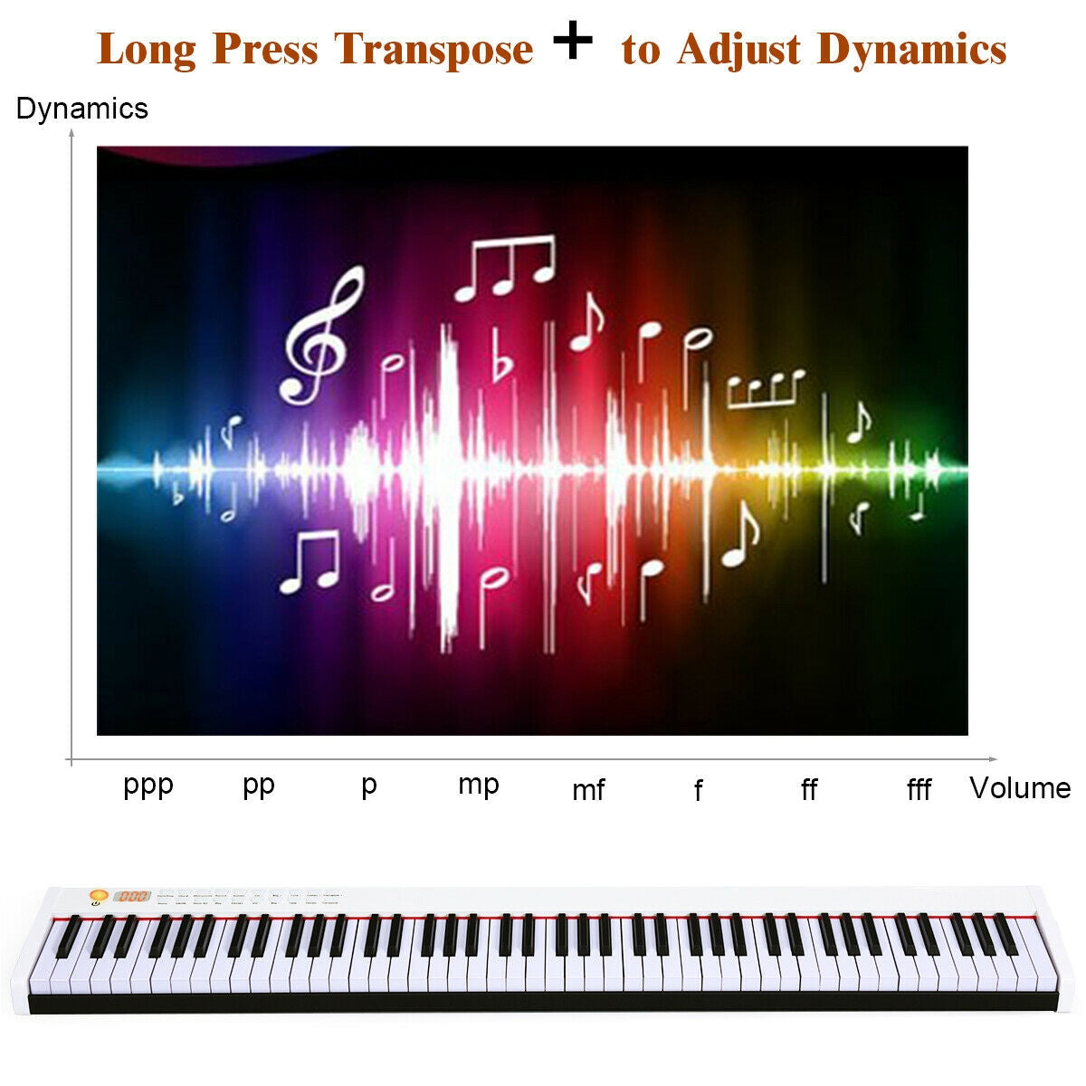 BX-II 88-key Portable Digital Piano with MP3, White Pianos & Keyboards at Gallery Canada