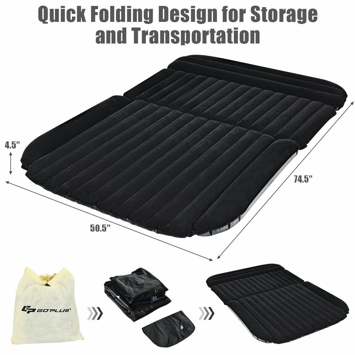 Inflatable SUV Air Backseat Mattress Travel Pad with Pump Outdoor Air Mattresses & Sleeping Bags   at Gallery Canada