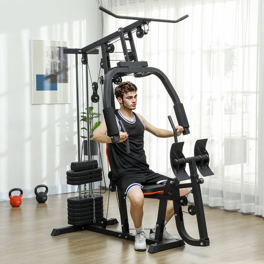 Home Gym Weights Machine, Multi Gym Lat Pulldown and Leg Workout Equipment with 99lbs Weight Stack Power Towers   at Gallery Canada