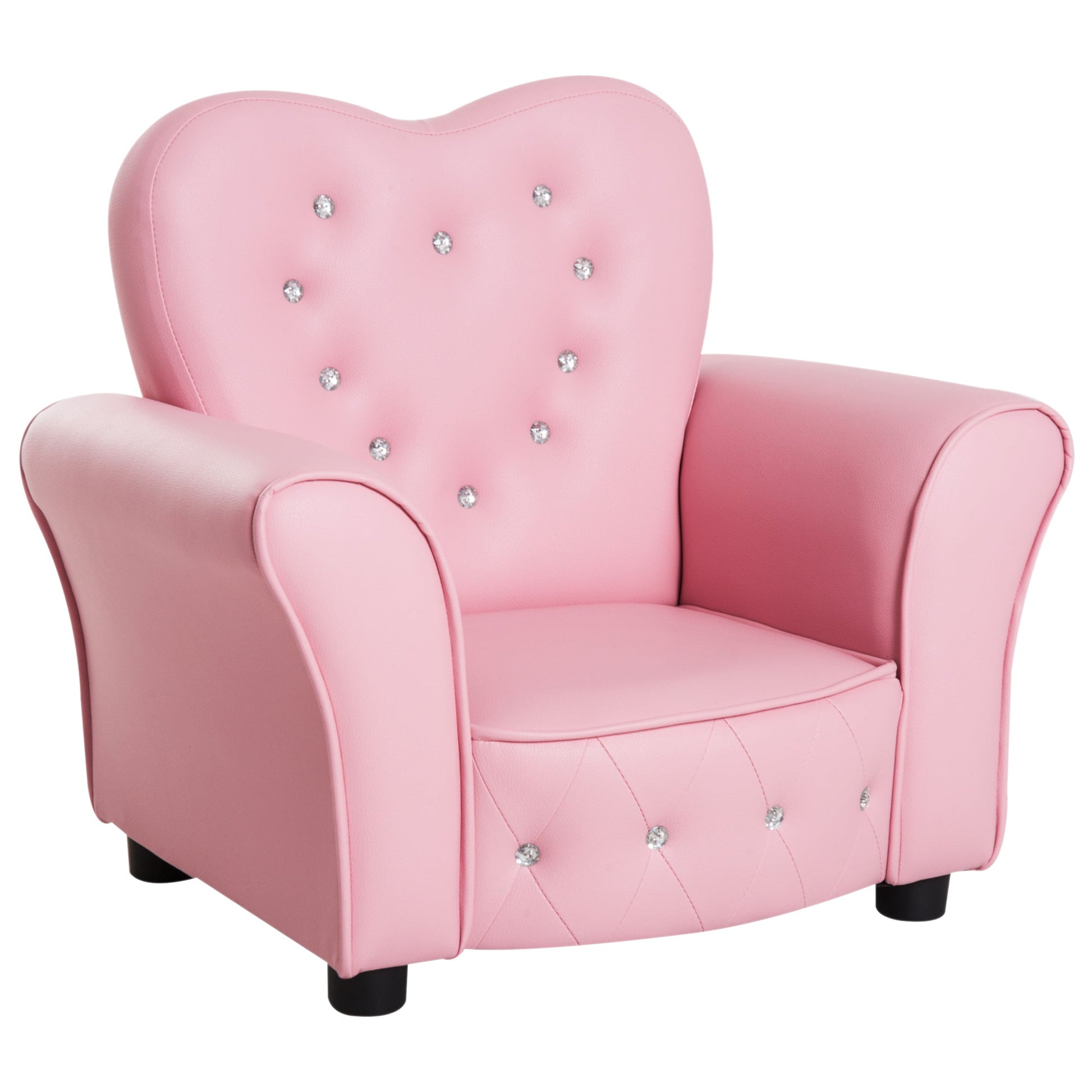 Kids Mini Princess Sofa Toddler Chair Children Upholstered Tufted Armchair Activity Couch Reclining Seat Boys Girls Furniture Pink Kids Chairs & Seating Pink  at Gallery Canada