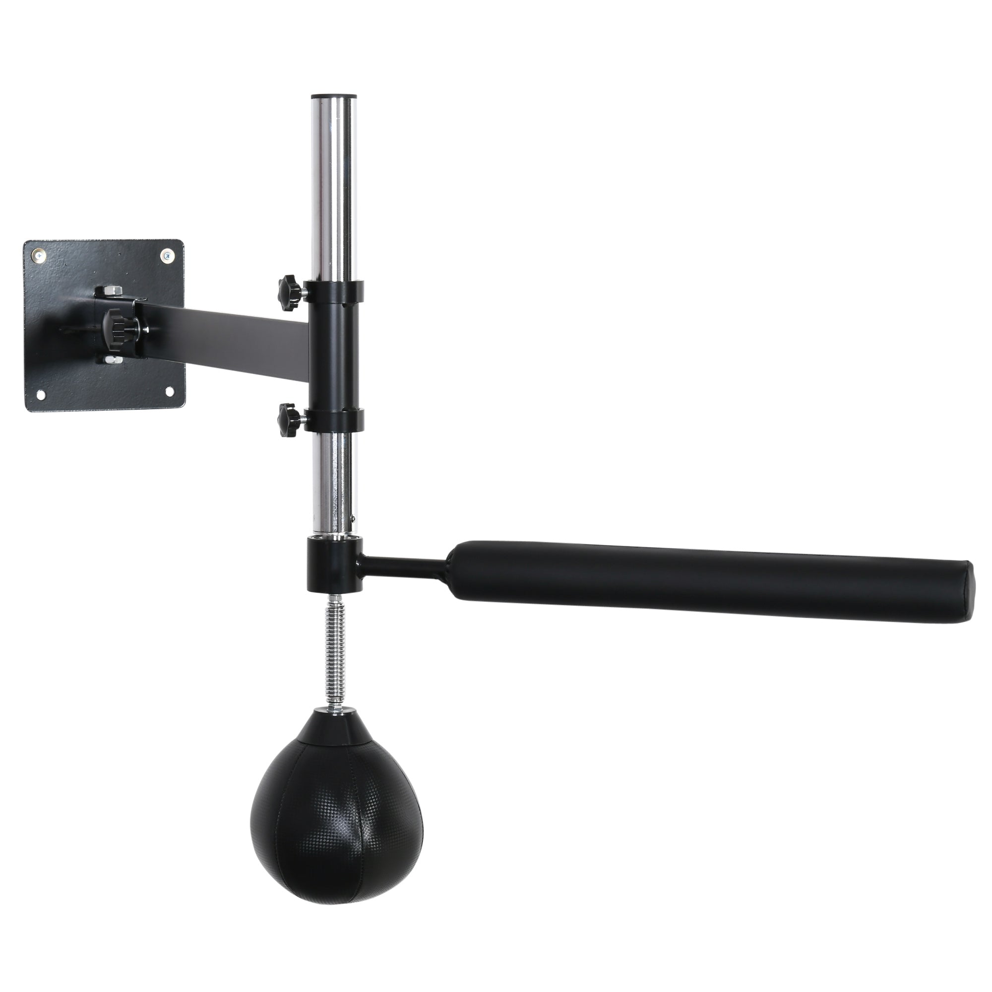 Wall Mount Reflex Boxing Trainer, 360° Rotating Rapid Boxing Bar with Punching Ball, Height Adjustable for Home Gym More-Strength Training Equipment Black  at Gallery Canada