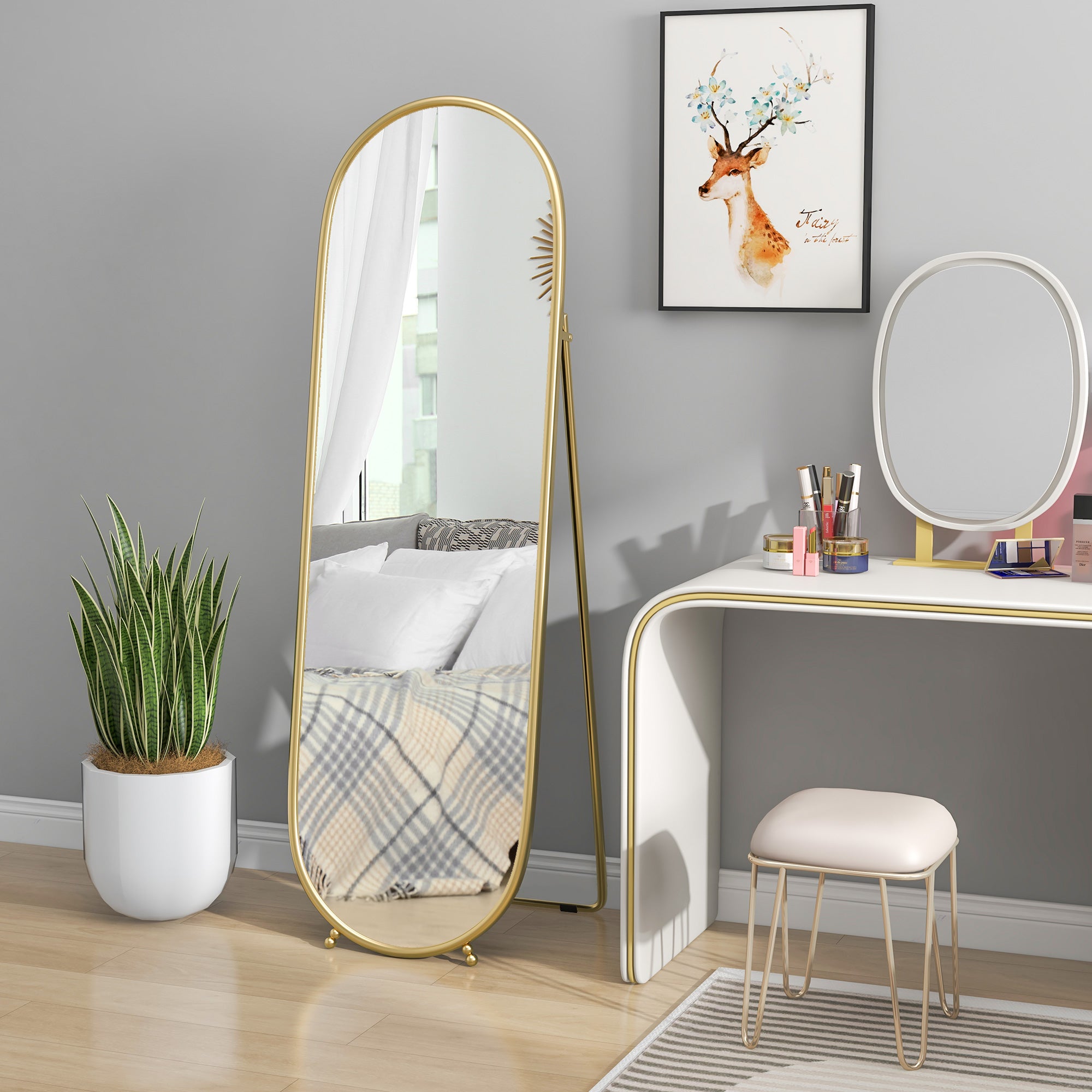 Full Length Mirror for Bedroom, Free Standing Dressing Mirror, Wall Mirror for Living Room, 20