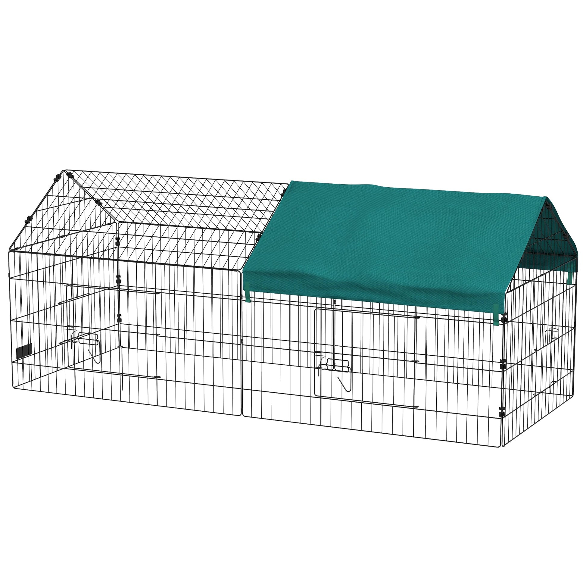 73" Small Animal Cage with Roof, Indoor/Outdoor Use, for Chicken, Rabbits, Chinchillas, Green Houses & Habitats Multi Colour  at Gallery Canada