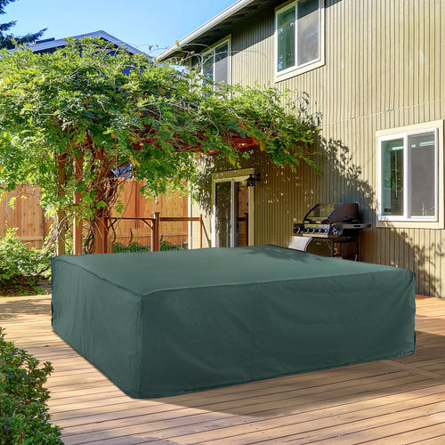 Large Patio Garden Furniture Set Cover 600D Oxford Square Waterproof, 90.6