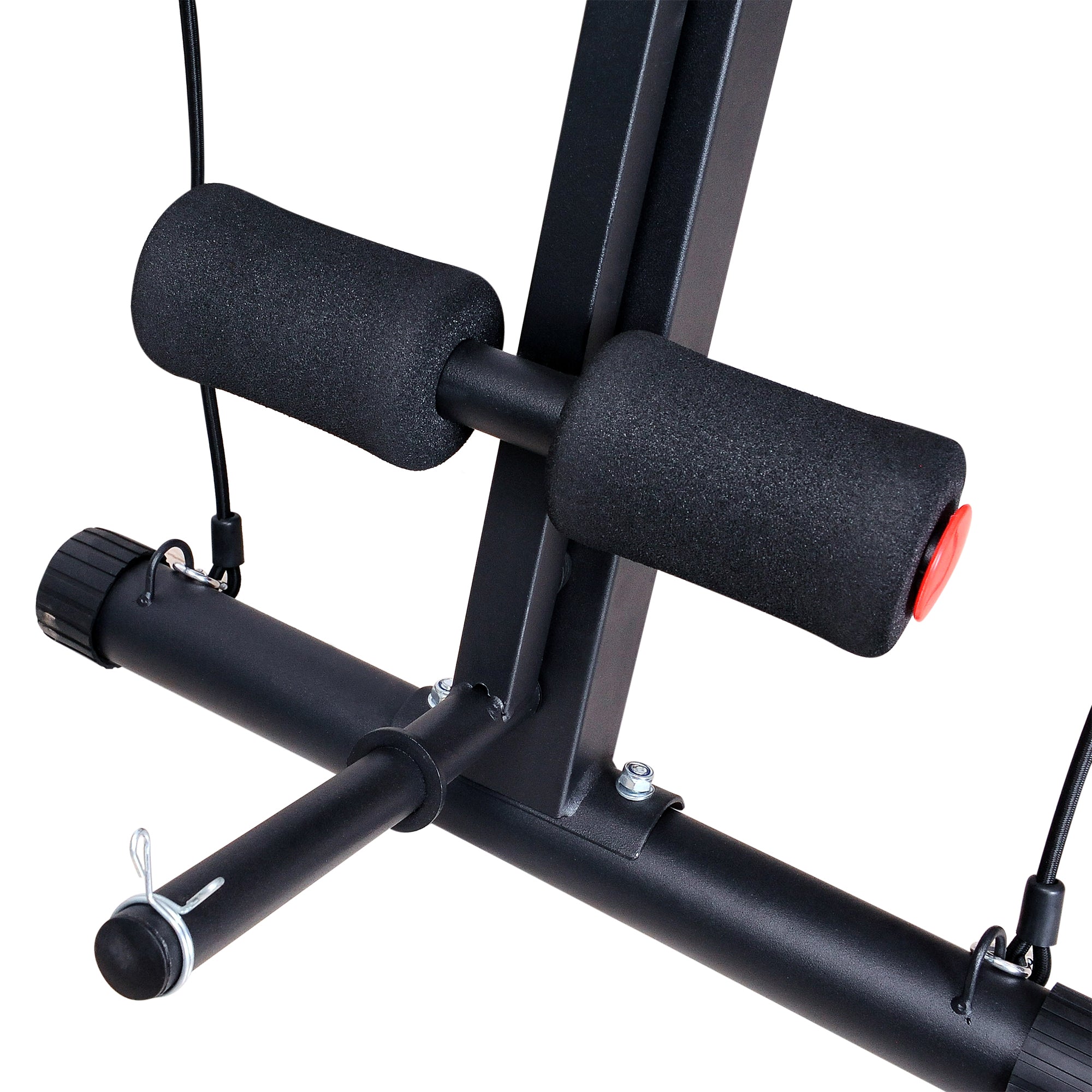Foldable Press Bench Adjustable Dumbbell, Weight Training Bench Exercises Gym Chair, Black &; Red Weight Benches at Gallery Canada