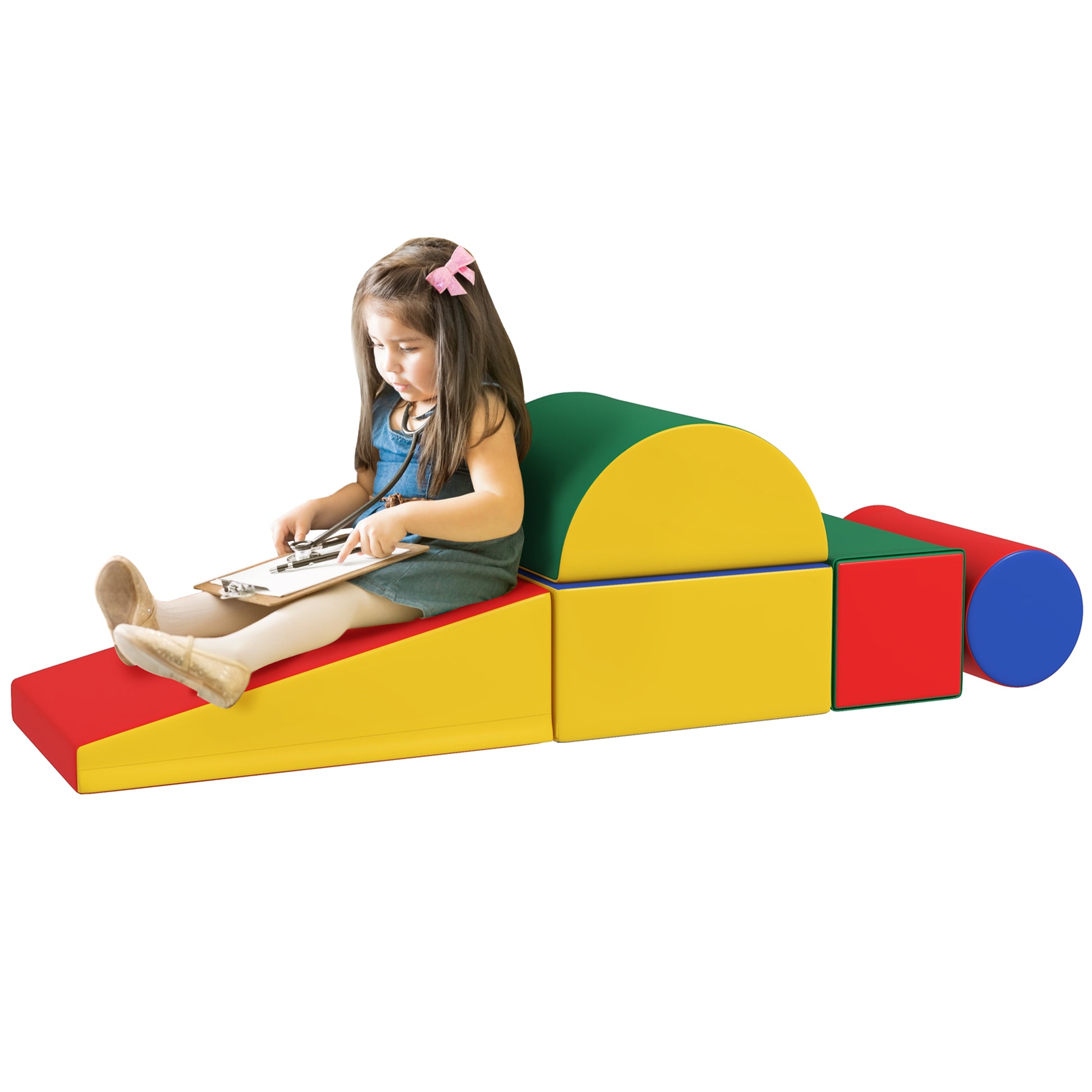 5 Piece Climb and Crawl Activity Playset Soft Safe Foam for Toddler Learning Toy Baby Gym & Playmats   at Gallery Canada