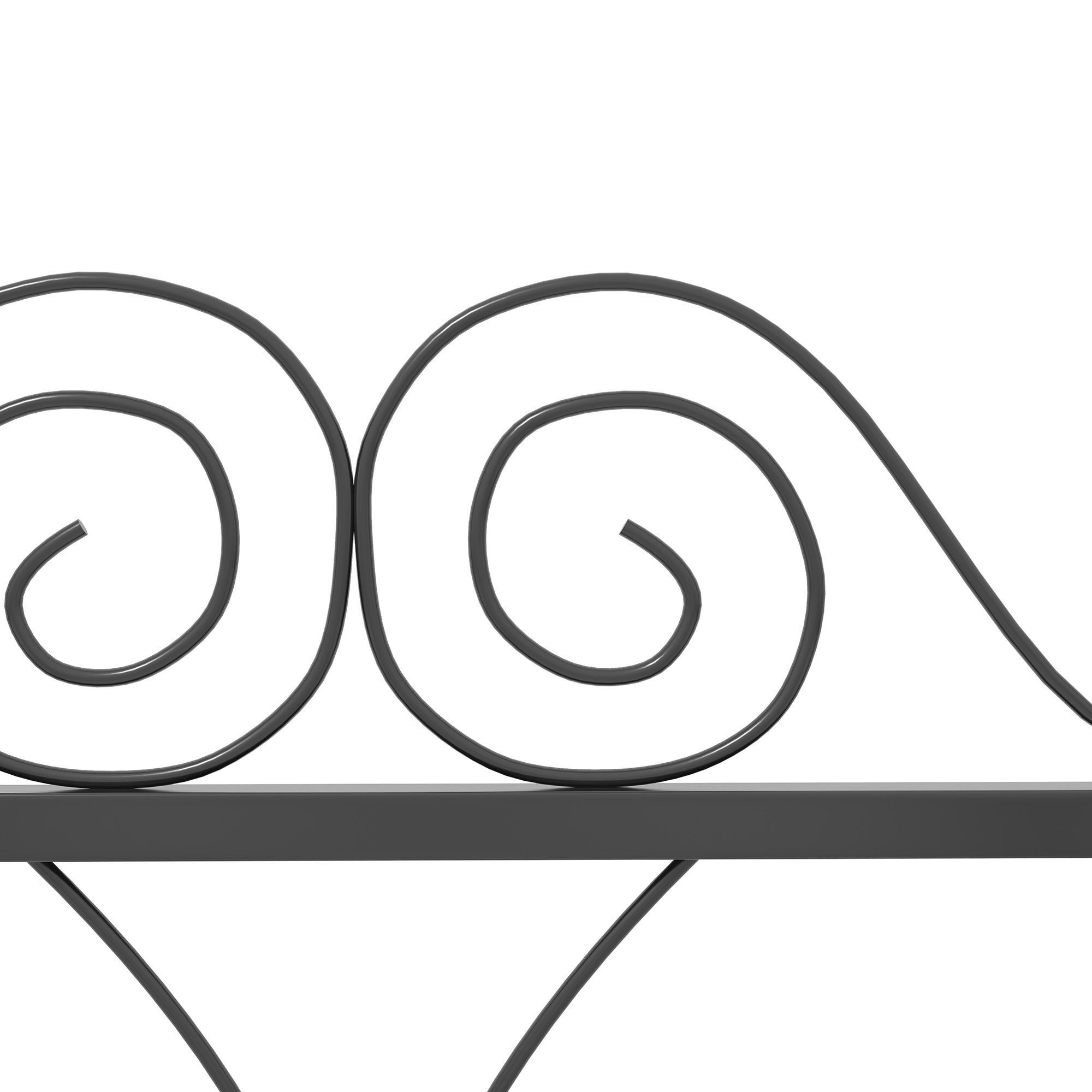 4 Pack Garden Fence, Metal Wire Fencing Border, Scroll Flower Edging Animal Barrier for Landscape, Backyard, Black Garden Fences at Gallery Canada
