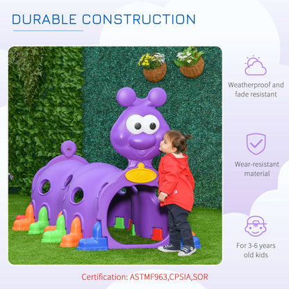 Caterpillar Tunnels for Kids to Crawl Through Climbing Toy Indoor &; Outdoor Play Structure for 3-6 Years Old, Purple Children's Play Tunnels   at Gallery Canada