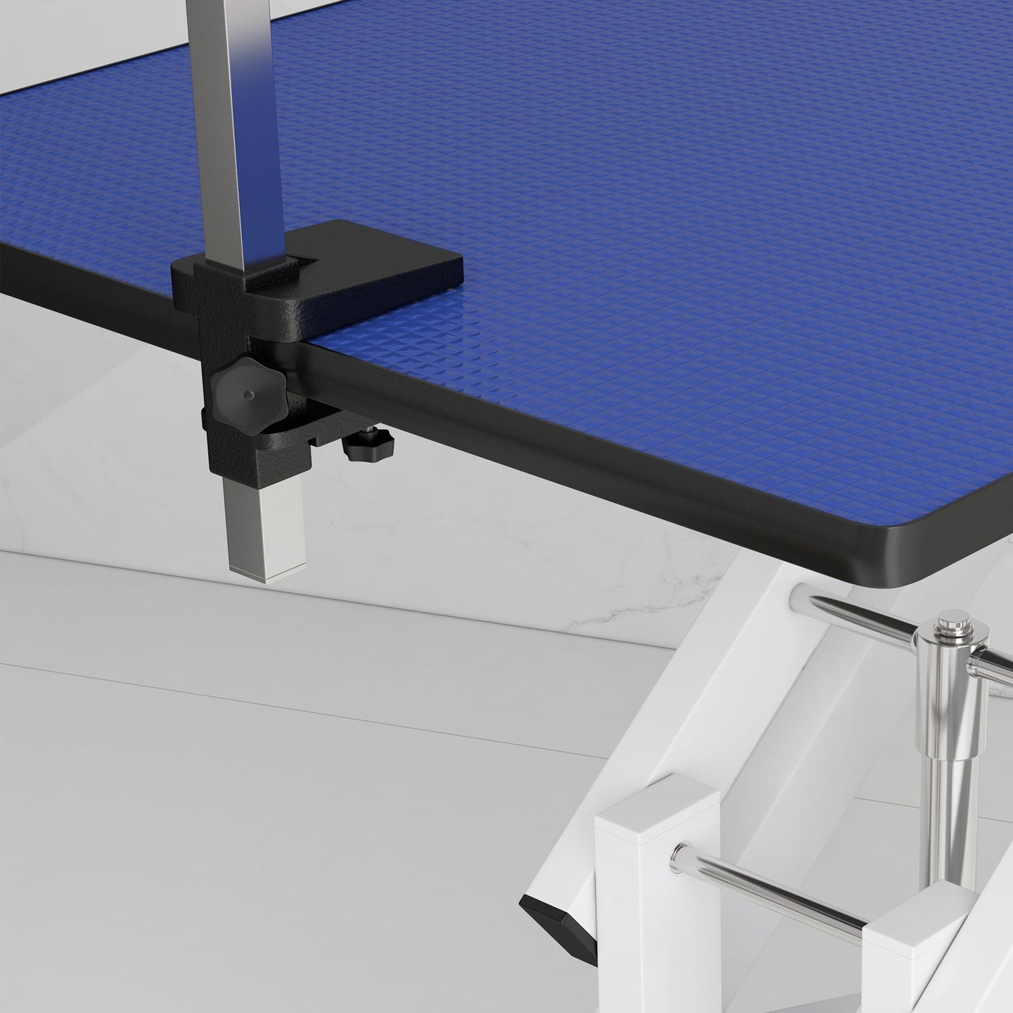 Pet Grooming Table, Height Adjustable Dog Grooming Table with Arm, Noose and Non-Slip Grooming Table, Blue Dog Grooming Tables   at Gallery Canada