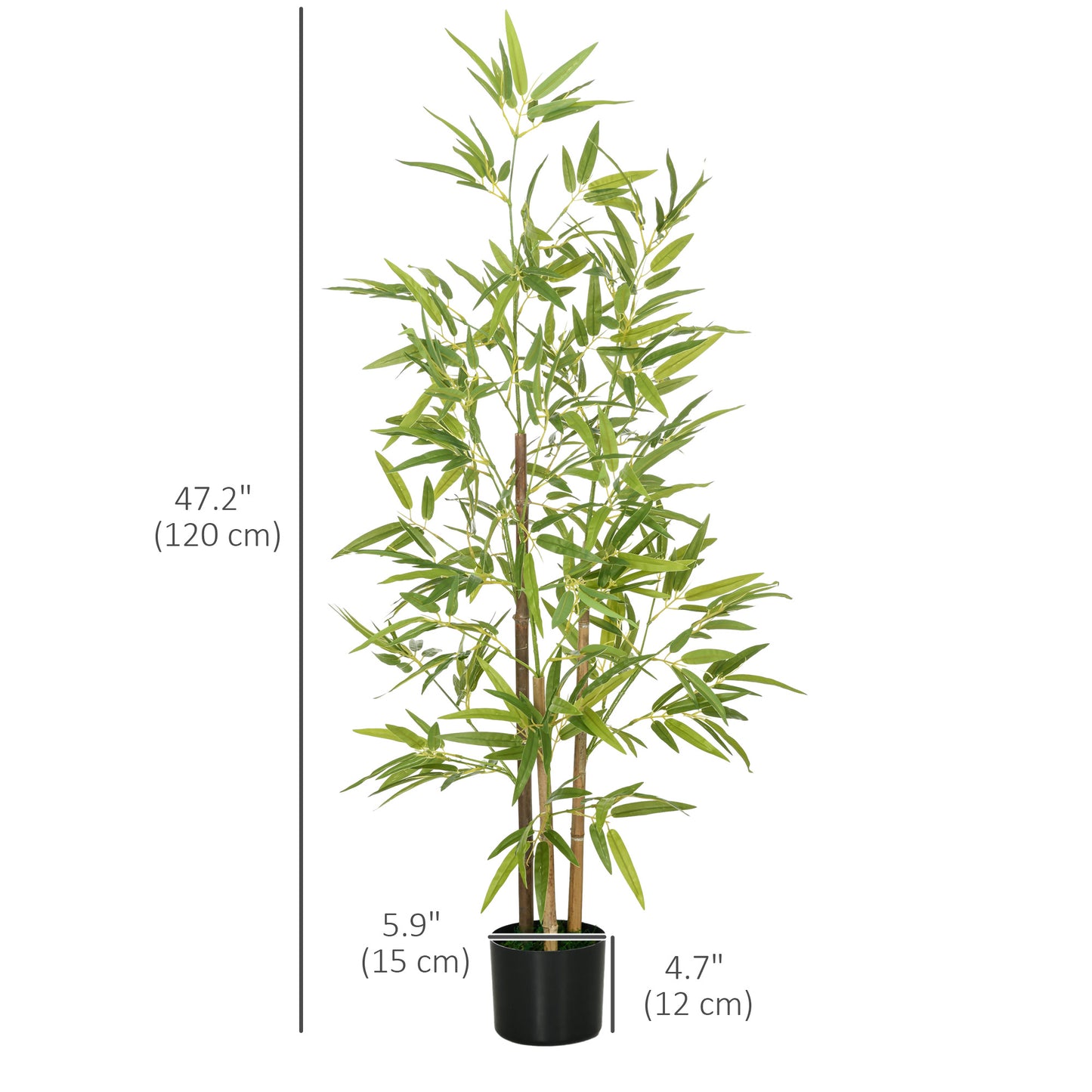 4ft Artificial Tree, Indoor Fake Bamboo with Pot, for Home Office Living Room Decor Artificial Trees at Gallery Canada