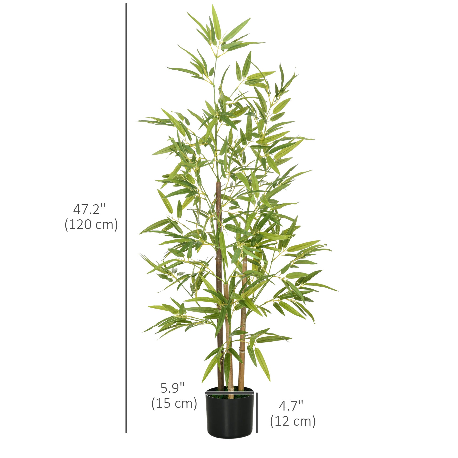 4ft Artificial Tree, Indoor Fake Bamboo with Pot, for Home Office Living Room Decor Artificial Trees at Gallery Canada