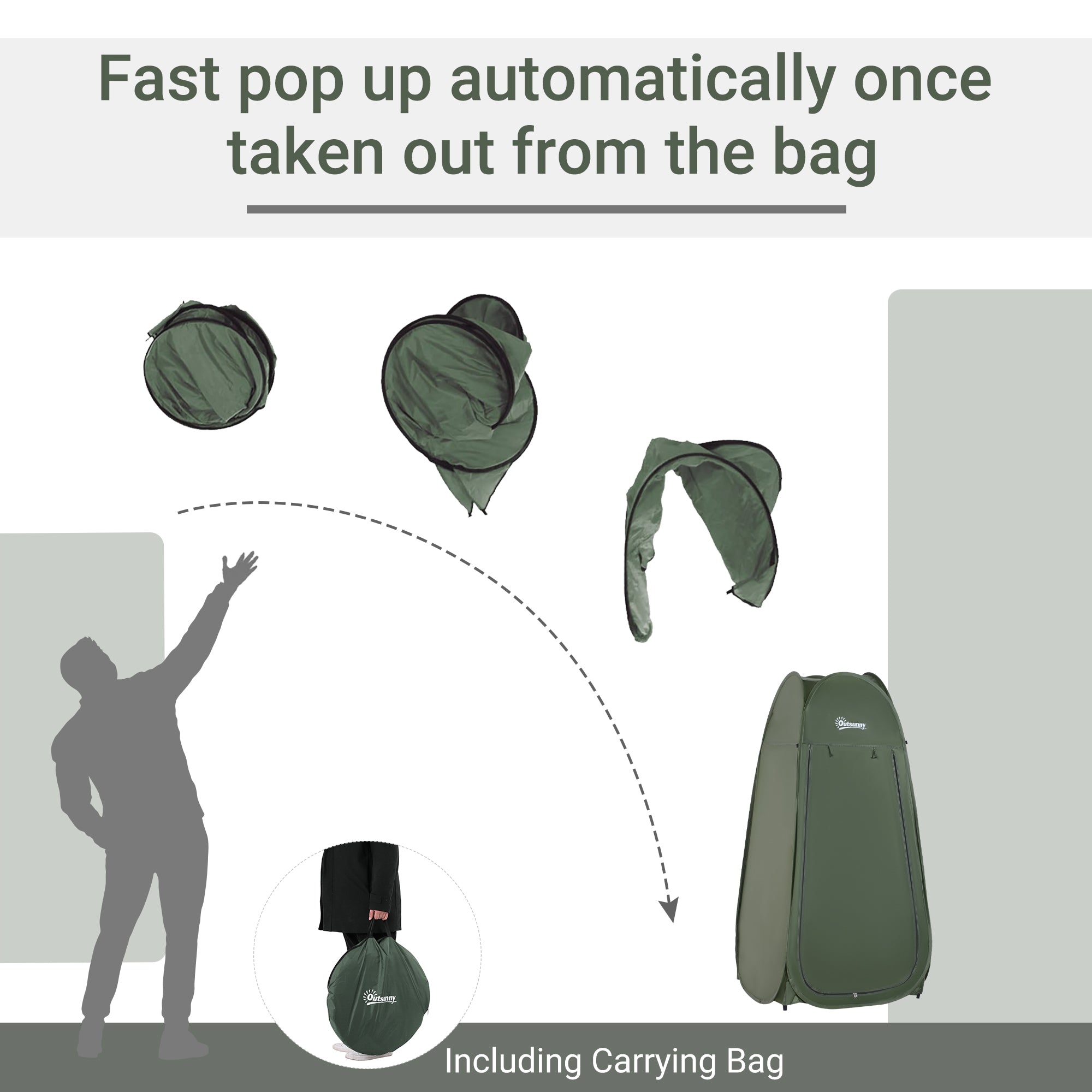 Outdoor Portable Multi-use Pop Up Shower Tent Camping Beach Toilet Privacy Changing Room Camping Tents at Gallery Canada