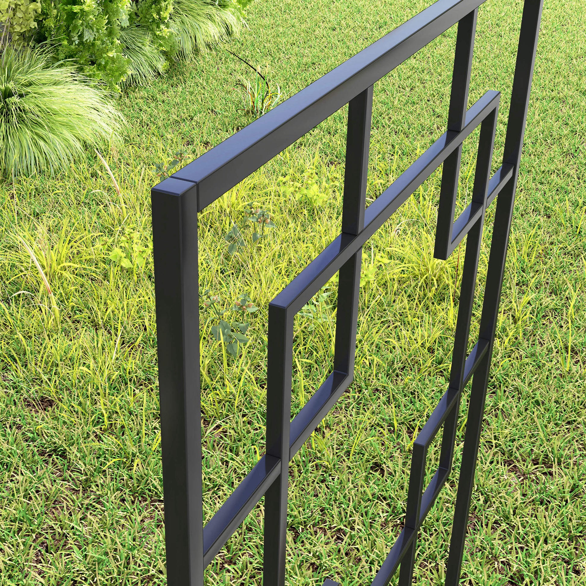 4 Pack Garden Trellis for Climbing Plants, Outdoor Metal Grid Panels for Roses, Vine Flower, Cucumber, Clematis, 72" Tall Plant Stands at Gallery Canada