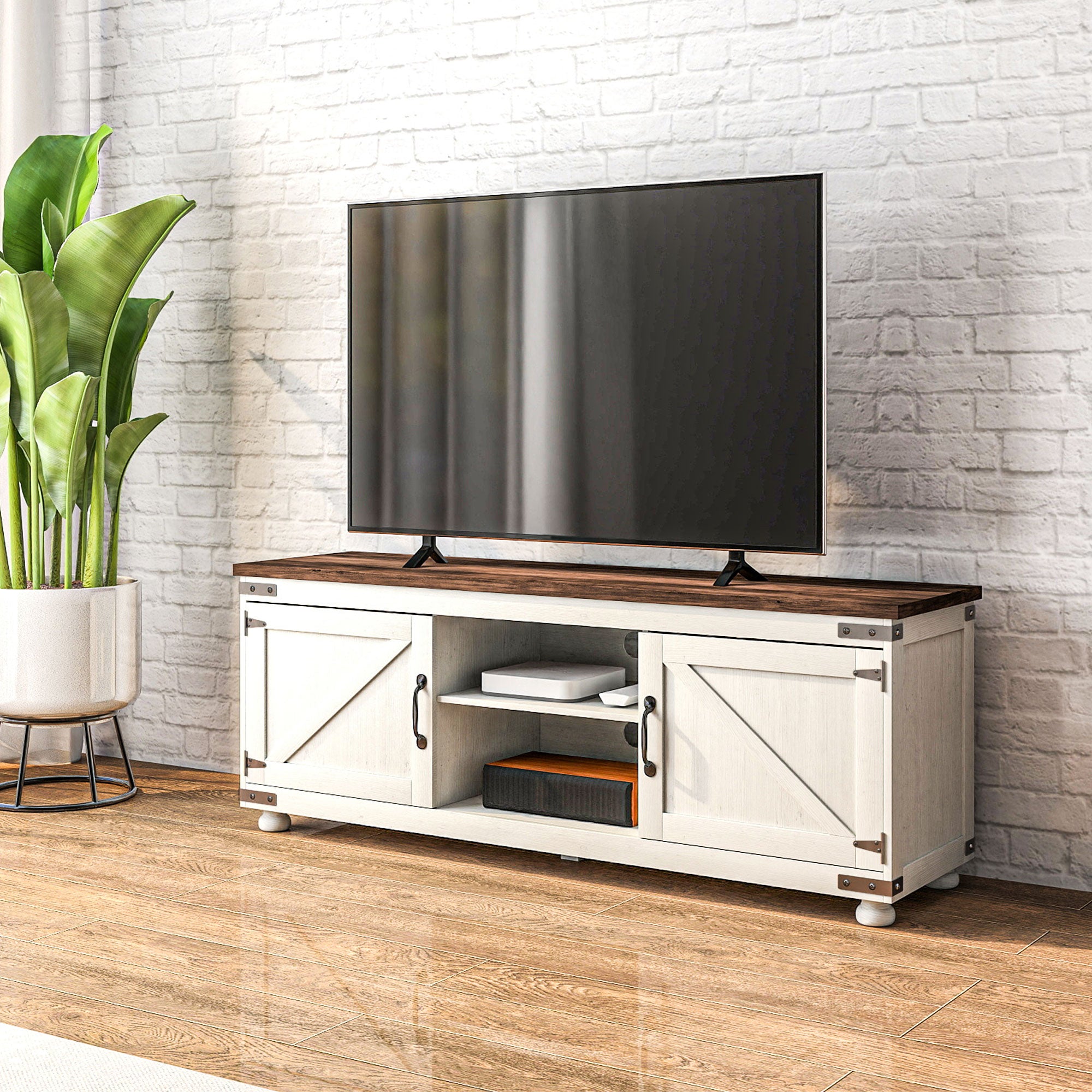 Farmhouse TV Stand for up to 65