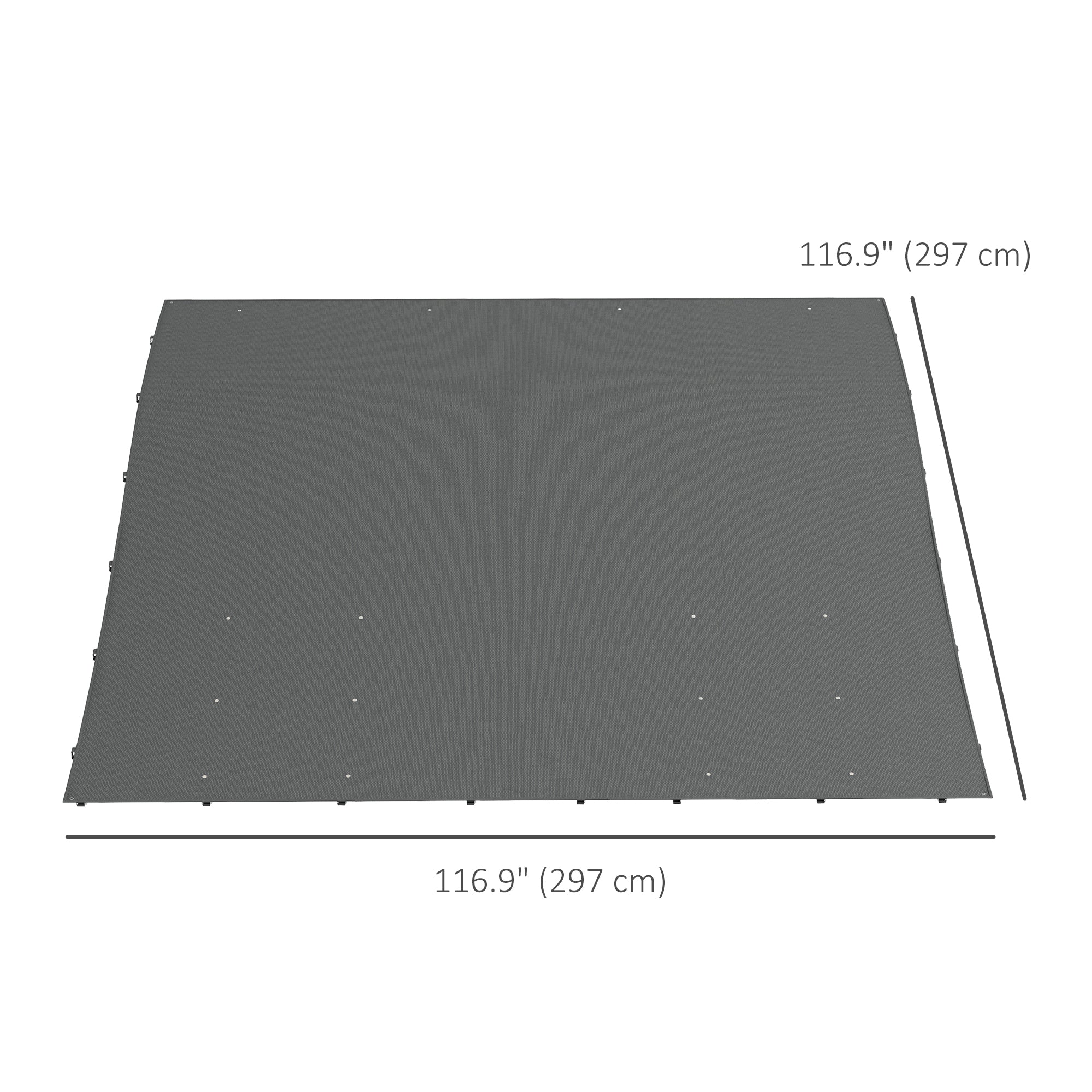 Canopy Replacement, Pergola Shade Cover for 10' x 10' Pergola (Outsunny 84C-038 Series), Dark Grey Gazebo Canopy Replacement at Gallery Canada