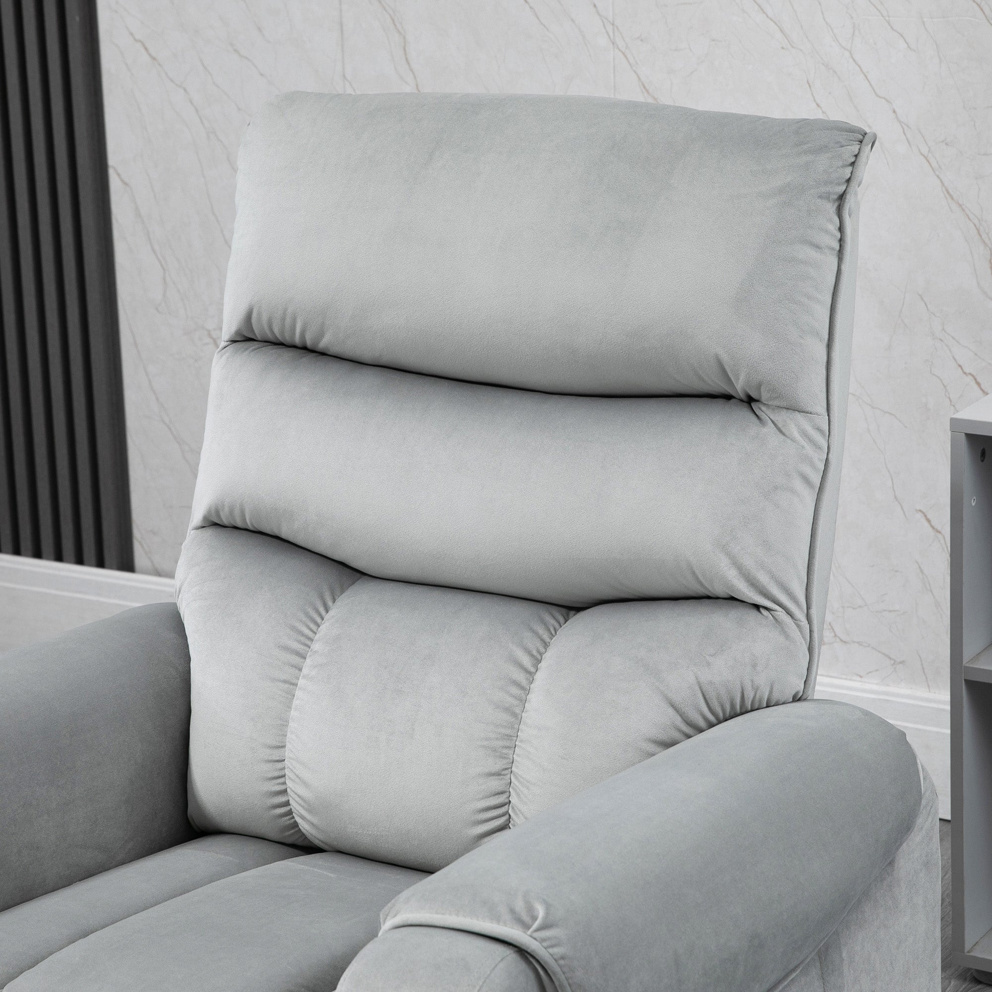 Lift Chair for Elderly, Massage Recliner Chair with 8 Vibration Points, Footrest, Remote Control, Side Pockets, Grey Electric Power Lift Chairs at Gallery Canada