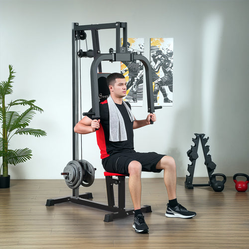 Chest Fly and Chest Press Machine for Back, Pectoral, Rear Deltoid and Shoulder Training, Black