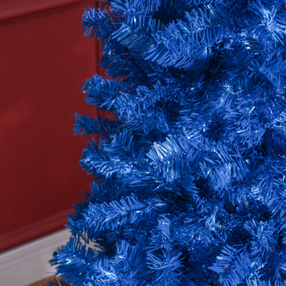 7FT Pencil Christmas Tree, Artificial Christmas Tree with Automatic Open for Home Party, Blue Pencil Christmas Trees   at Gallery Canada