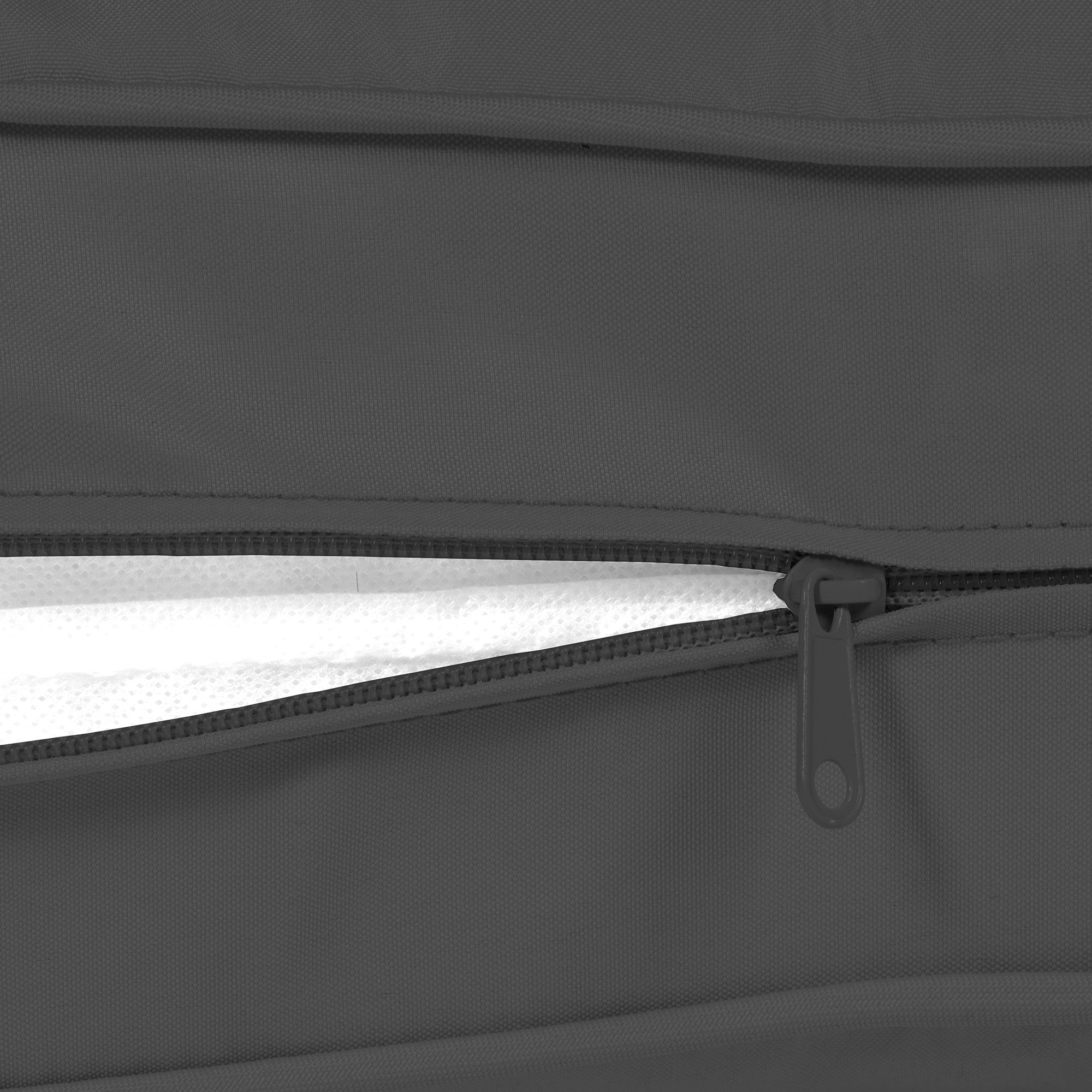 Patio Chair Cushions, Thick Deep Seat Outdoor Seat Cushion with Back Cushion, Charcoal Grey Patio Chair Cushions at Gallery Canada