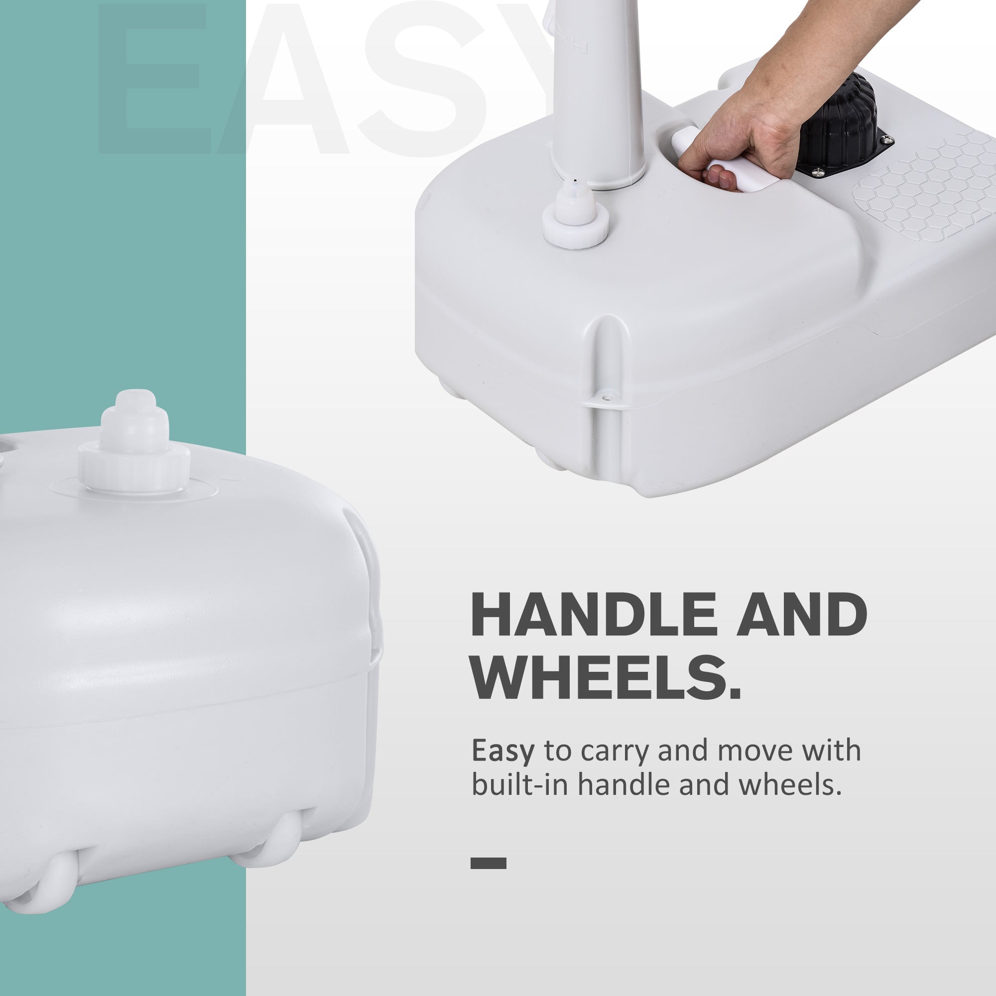 Portable Camping Sink Hand Wash Station with 17L Water Tank, Soap Dispenser and Towel Holder, for Outdoor Events Camping Sinks at Gallery Canada