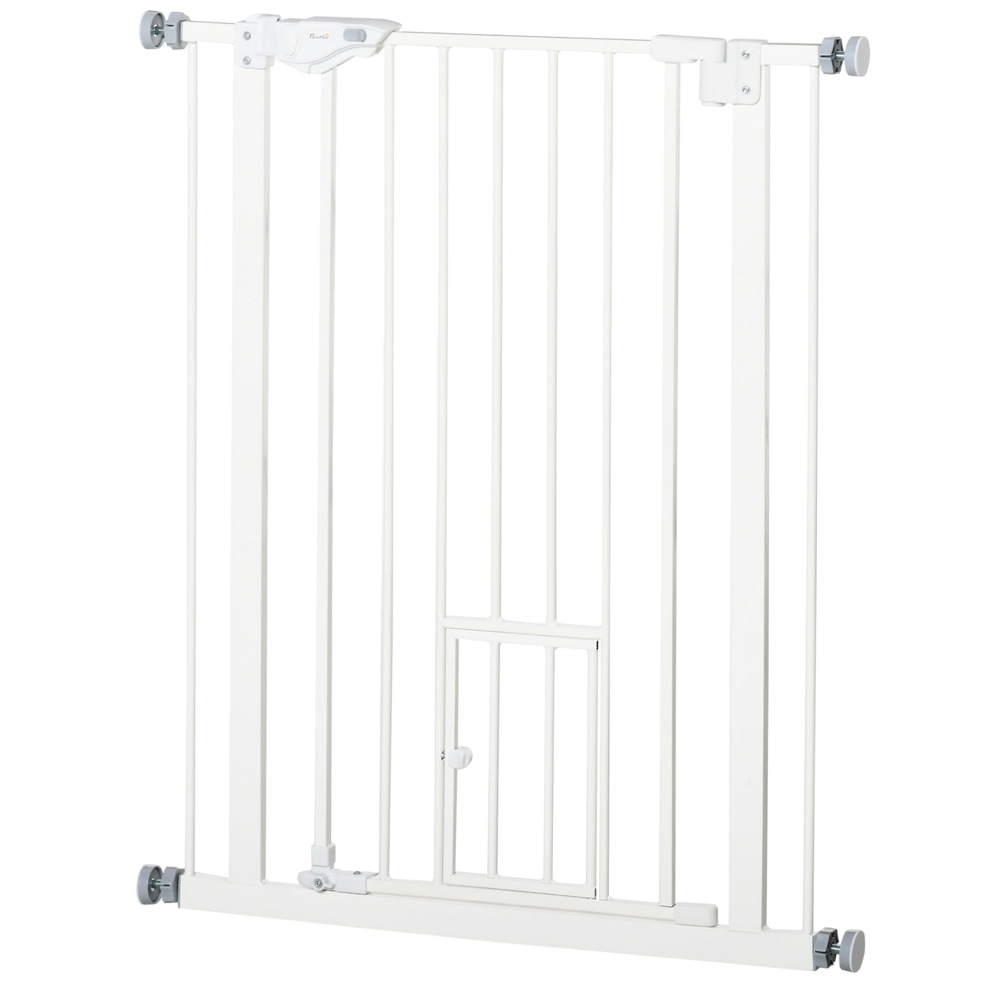 36" Easy Open Indoor Dog Gates for Doorways, House, Stair - White Houses, Kennels & Pens White  at Gallery Canada