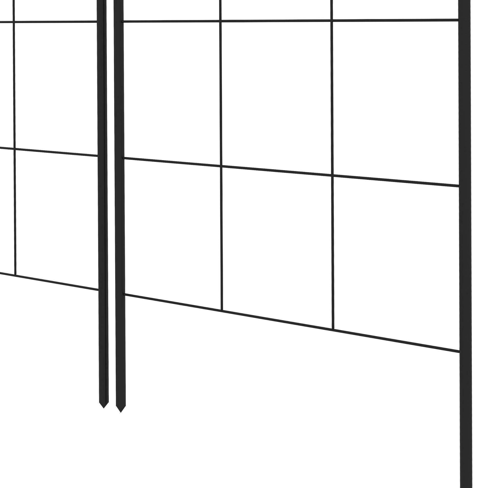 2 Pcs Garden Trellis for Climbing Plants, Outdoor Metal Trellis Plant Support Trellises for Patio, Lawn, Backyard Plant Stands at Gallery Canada