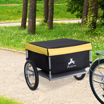 Bicycle Bike Cargo Trailer Garden Utility Cart Carrier Tool Yellow Bike Cargo Trailers   at Gallery Canada