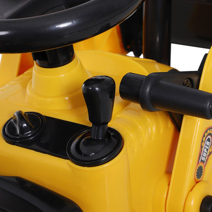 Ride-On Toy Bulldozer with Bucket Horn Steering Wheel Storage Toddlers for 3 years old, Yellow Toy Excavators   at Gallery Canada