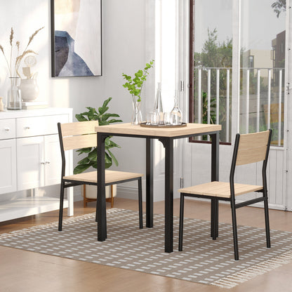 3-piece Dining Table Set with 2 Chairs, Compact Kitchen Table and Chairs for 2 for Breakfast Nook, Dining Room, Small Spaces, Space Saving Bar Sets   at Gallery Canada