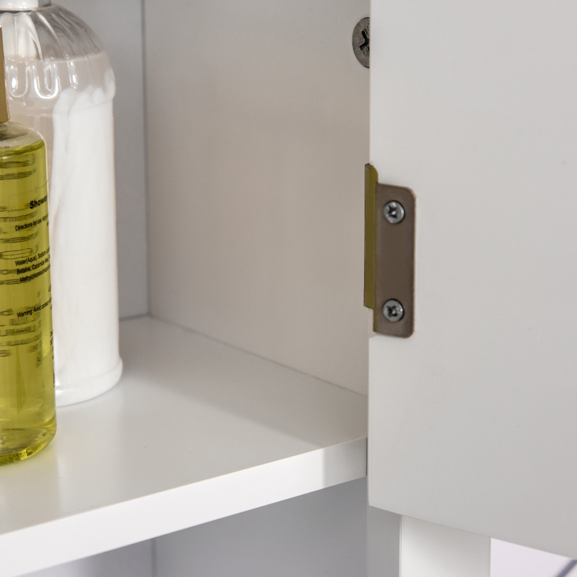Wall Mount Bathroom Cabinet, Storage Organizer Kitchen Cupboard with 2 Doors and Adjustable Shelf White Wall Mounted Cabinets at Gallery Canada